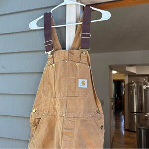 Vintage Carhartt Tan Work Overalls
